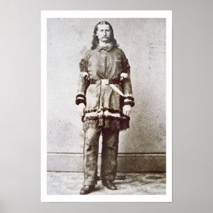 "Wilder Bill" Hickok (1837-76) (b/w Foto) Poster