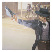 "Wilder Bill" Hickok (1837-76) demonstriert sein Fliese (Vorderseite)