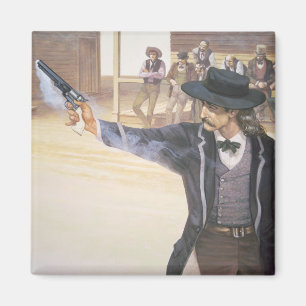 "Wilder Bill" Hickok (1837-76) demonstriert sein Magnet