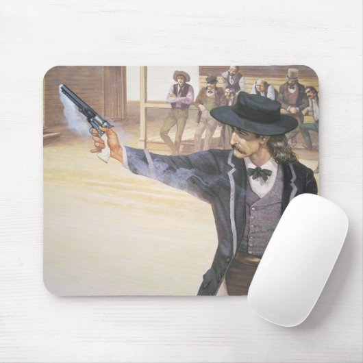 "Wilder Bill" Hickok (1837-76) demonstriert sein Mousepad (Mit Mouse)