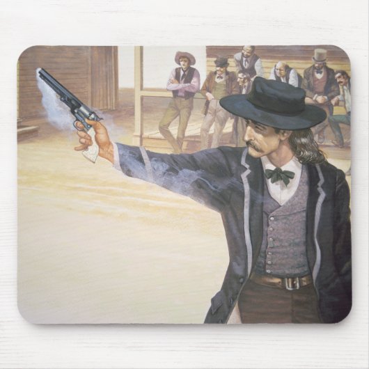 "Wilder Bill" Hickok (1837-76) demonstriert sein Mousepad (Vorne)