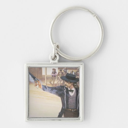 "Wilder Bill" Hickok (1837-76) demonstriert sein Schlüsselanhänger (Vorne)