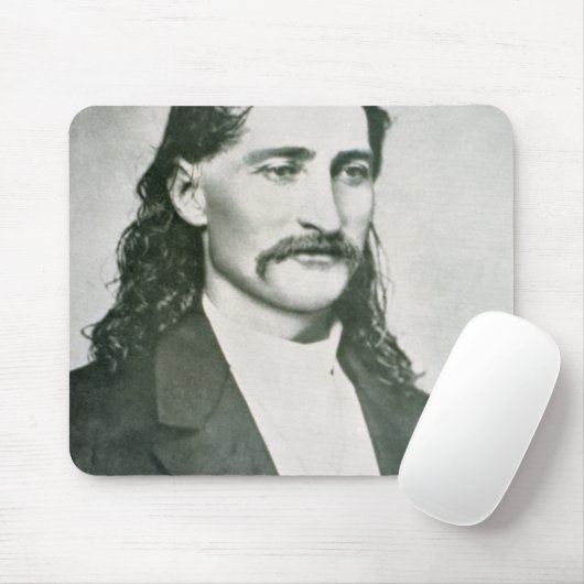 "Wilder Bill" Hickok (b/w Foto) Mousepad (Mit Mouse)
