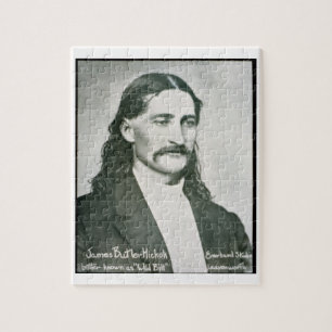 "Wilder Bill" Hickok (b/w Foto) Puzzle