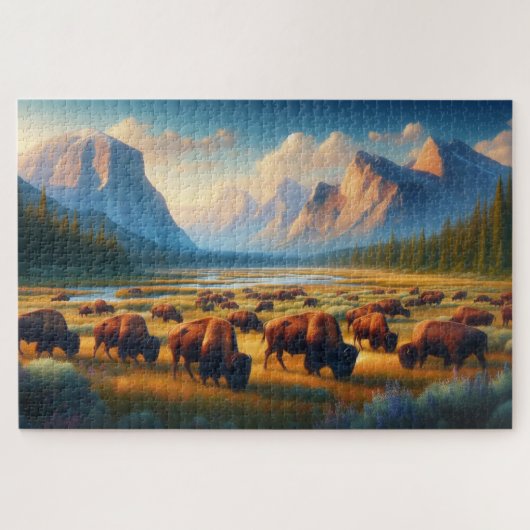 Wilder Bison-Tal, Berge Puzzle (Horizontal)