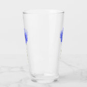 wilder blauer Cornflower Glas (Links)