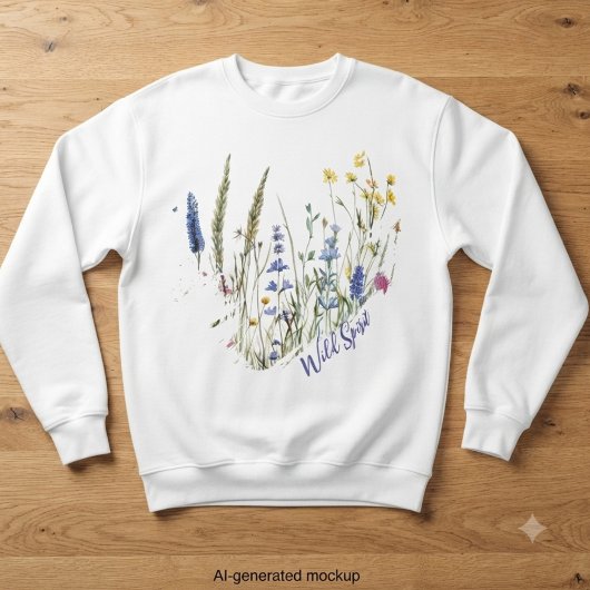 Wilder Blumengeist – Ästhetisches Geschenk für Sie Sweatshirt