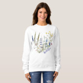 Wilder Blumengeist – Ästhetisches Geschenk für Sie Sweatshirt (Vorne ganz)