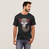 Wilder Brauner Axolotl T-Shirt (Vorne ganz)