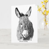 Wilder Burro Karte (Gelbe Blume)