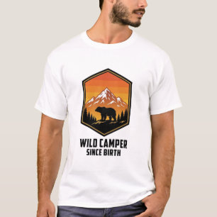 Wilder Camper seit Geburt Bear Mountain Vintage Ca T-Shirt
