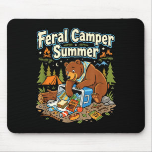 Wilder Camper Wochenend Wald Rucksacktour Enthusia Mousepad