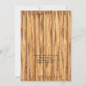 Wilder Cowboy Western Geburtstag Einladung (Rückseite)