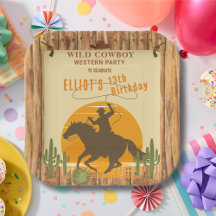 Wilder Cowboy Western Geburtstag
