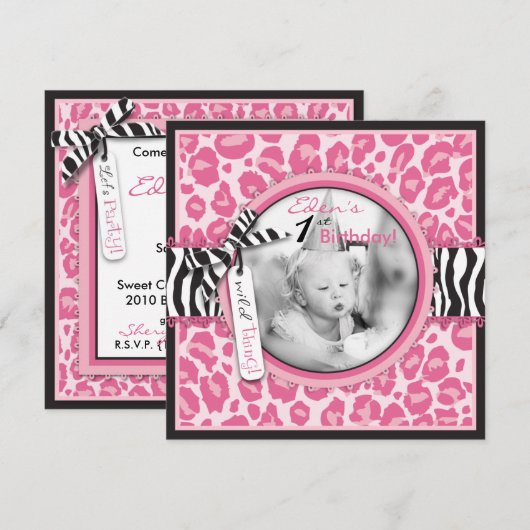 Wilder Cupcake CP Einladung Platz 2 (Vorne/Hinten)