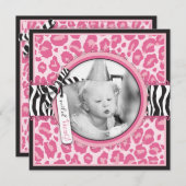 Wilder Cupcake CP Einladung Square B4 (Vorne/Hinten)