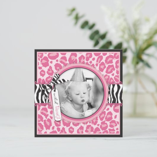 Wilder Cupcake CP Einladung Square B4 (Stehend Vorderseite)