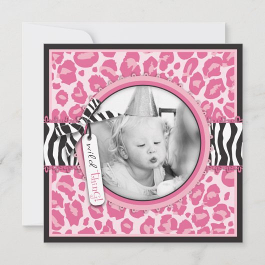 Wilder Cupcake CP Einladung Square B4 (Vorderseite)