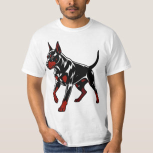 Wilder Dobermann-Wachhund T-Shirt