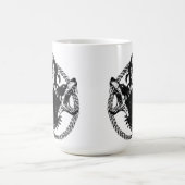 Wilder dreiköpfiger Hund Kaffeetasse (Mittel)