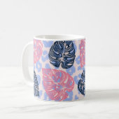 Wilder Dschungel nahtlos Muster, Hintergrund mit H Kaffeetasse (Vorderseite Links)