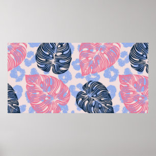 Wilder Dschungel nahtlos Muster, Hintergrund mit H Poster