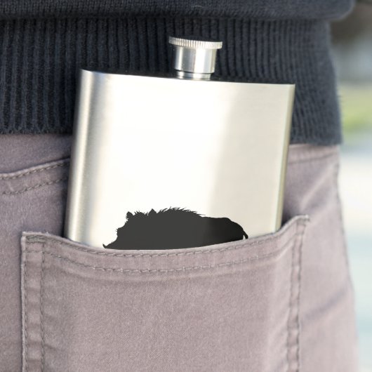 Wilder Eber-oder wildes Schwein-elegante Flachmann (Beispiel)