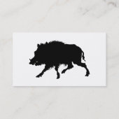 Wilder Eber-oder wildes Schwein-elegante Visitenkarte (Rückseite)