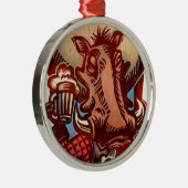 Wilder Eber Ornament Aus Metall (Rechts)