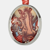 Wilder Eber Ornament Aus Metall (Links)