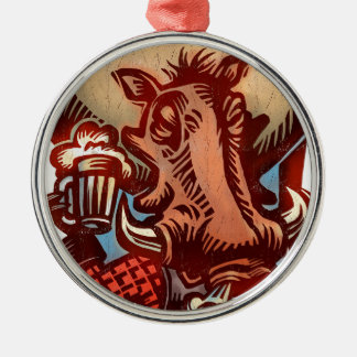 Wilder Eber Ornament Aus Metall