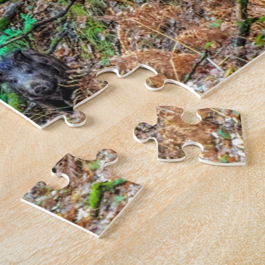 Wilder Eber Puzzle (Seite)