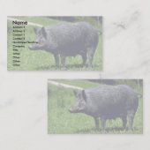 Wilder Eber Visitenkarte (Vorne/Hinten)