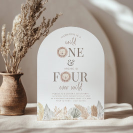 Wilder Eins- und Vierer-Wild-Arch-Einladung Einladung