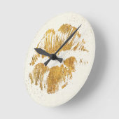 Wilder eleganter stilvoller Kuss Apples | Runde Wanduhr (Winkel)