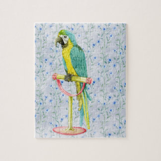 Wilder exotischer bunter Vogel Puzzle