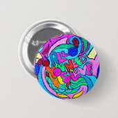 wilder FarbLiebeknopf Button (Vorne & Hinten)