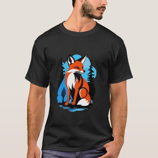 Wilder Fox im natürlichen Habitat T-Shirt (Vorderseite)