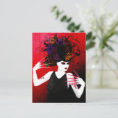 Wilder Frühling Surreal Art Postkarte (Stehend Vorderseite)