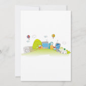 Wilder Frühlingstag 1. Geburtstag Einladung (Rückseite)