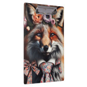 Wilder Fuchs mit Krawatte süß  Klemmbrett (Rechts)