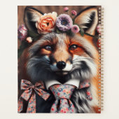 Wilder Fuchs mit Krawatte süß Planer (Rückseite)
