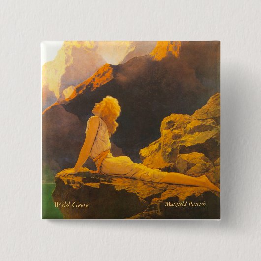 Wilder Gans-Knopf Button (Vorderseite)