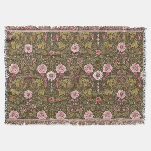 Wilder Garten auf Kaffeebrasse Decke (Vorderseite)