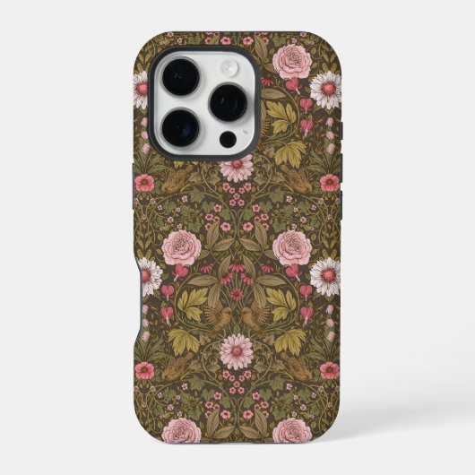 Wilder Garten auf Kaffeebrasse iPhone Hülle (Rückseite)