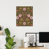 Wilder Garten auf Kaffeebrasse Poster (Heimbüro)