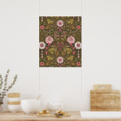 Wilder Garten auf Kaffeebrasse Poster (Küche)