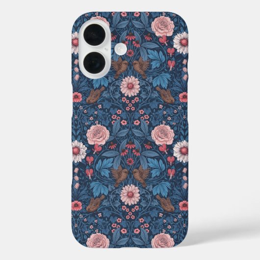Wilder Garten in blau Case-Mate iPhone Hülle (Rückseite)