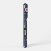 Wilder Garten in blau iPhone Hülle (Rechte Seite)