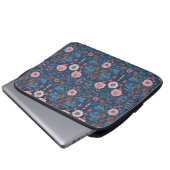Wilder Garten in blau Laptopschutzhülle (Vorne Knopf)